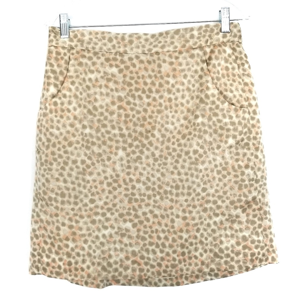 NWT LOFT Spotted Patterned Skirt